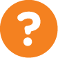 Ícono de signo de interrogación naranja